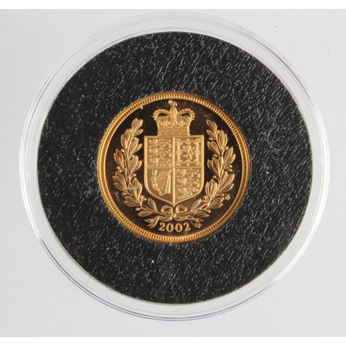 1026 - Sovereign 2002 Proof FDC in a hard plastic capsule