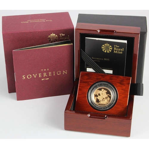 1033 - Sovereign 2015 Proof FDC boxed as issued