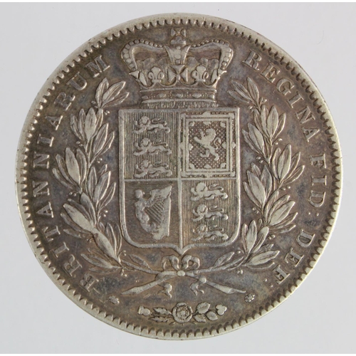 1088 - Crown 1845 cinquefoils, aVF, surface flaw below chin.