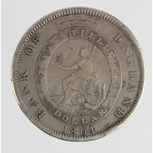 1101 - Dollar 1804 Banknote England Issue, top leaf to left side of E, upright K to left of shield, S.3768,... 