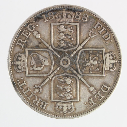 1103 - Double-Florin 1888 inverted 1 in VICTORIA, nVF, scarce.