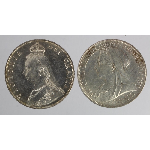 1120 - Florins (2): 1887 Jubilee EF, and 1901 EF