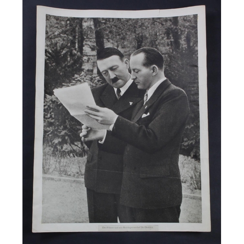 177 - German Heinrich Hoffmann (Hitlers photographer) an original wartime copy photograph 40cms x 50cms th... 