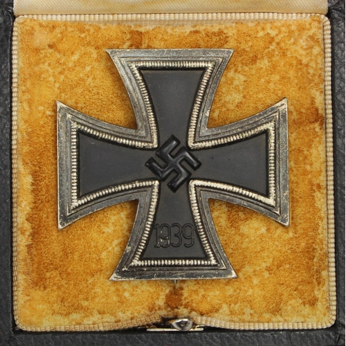 260 - German Nazi era Iron Cross 1st class pin back, solid private purchase example, maker marked pin, cas... 