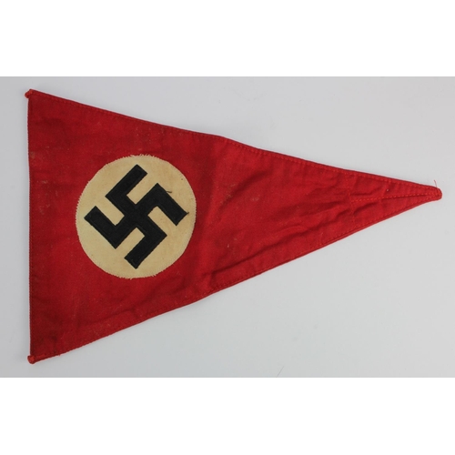 269 - German NSDAP pennant, service wear.