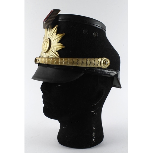 300 - German Senior Officers Police Shako, post WW2, complete with cockade, Police badge for Rhine Westpha... 