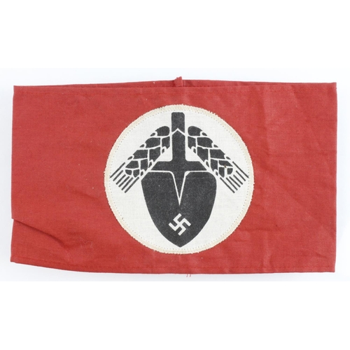 376 - German WW2 RAD arm band.