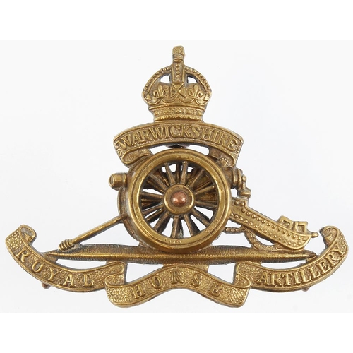 439 - Badge scarce Warwickshire Royal Horse Artillery.