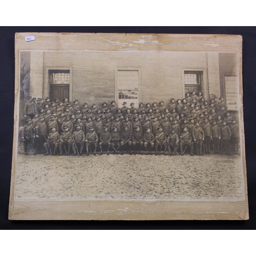 459 - Boer War era huge photograph of soldiers in Slouch hats.