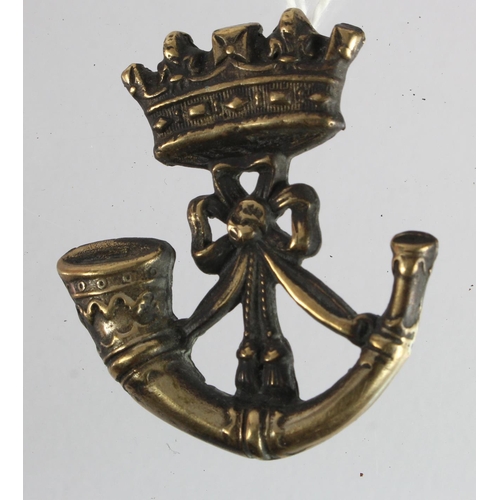 461 - Boer War Period Duke of Cornwall’s Light Infantry Officers Silver Cap Badge.