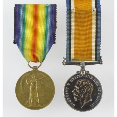 493 - BWM & Victory Medal named (4097 Sjt W A Campbell 2-London Regt). Killed In Action 16th June 1917 ser... 