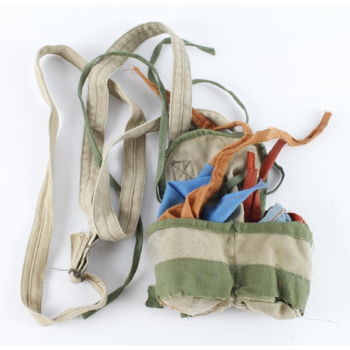 680 - Vietnam War Era Vietcong F1 Grenade Pouch with Armband and Buntin Banner.