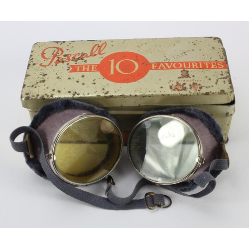 743 - WW1 pilot or dispatch riders Goggles.