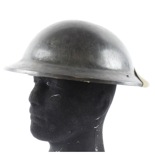 759 - WW2 British General Post Office Non Conductive Fibre Helmet worn by line layers.