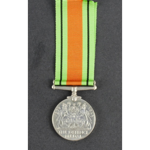 768 - WW2 Defence Medal boxed for Major Eric Kenyon. Major / Act Lt Col 3rd Bn Essex Home Guard (Stanford-... 