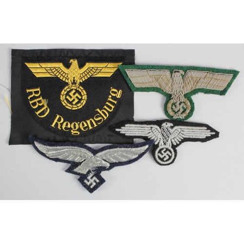 809 - WW2 German Nazi cloth insignia RBD.