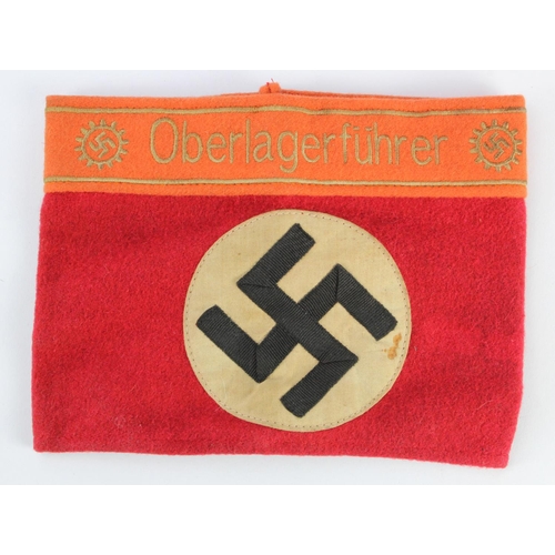 822 - WW2 German Nazi Oberlagerfuhrer armband.