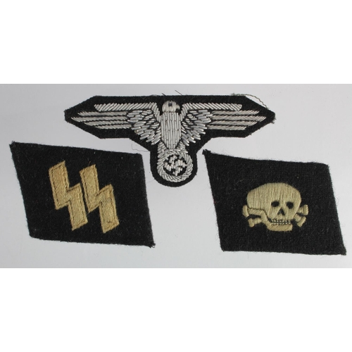 834 - WW2 German Nazi SS Collar insignia.