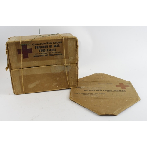 884 - WW2 scarce original POW Red cross parcel boxes.