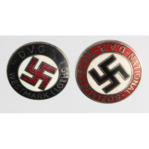 897 - WW2 German nazi party badges enamel.