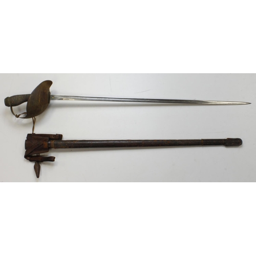 95 - Sword GRV 1912 pattern cavalry officers nice old sleeper found in a loft with nice engraved blade in... 