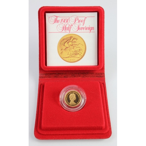 968 - Half Sovereign 1980 Proof FDC cased as issued