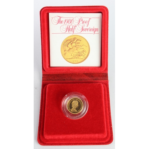 972 - Half Sovereign 1980 Proof FDC cased as issued