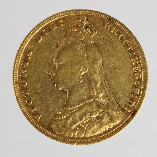 992 - Sovereign 1888, S.3866B, nVF, tiny marks.