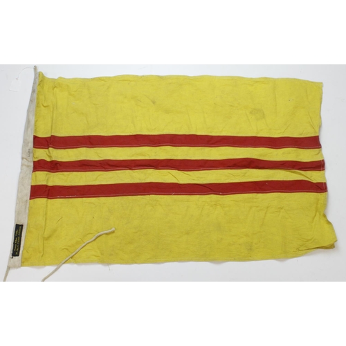 678 - Vietnam War Era South Vietnam Flag Dated 1968.