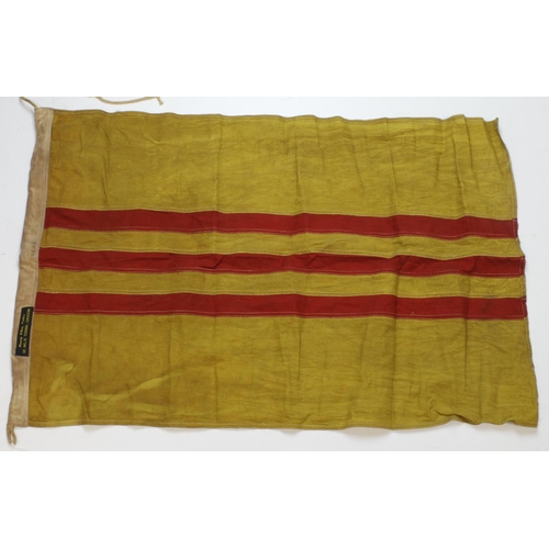 683 - Vietnam War flag marked LLDB, service wear, 3 feet long.