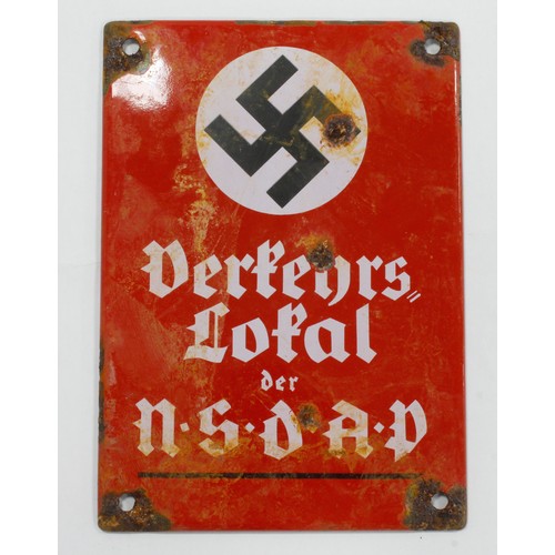 270 - German NSKK enamel plaque.