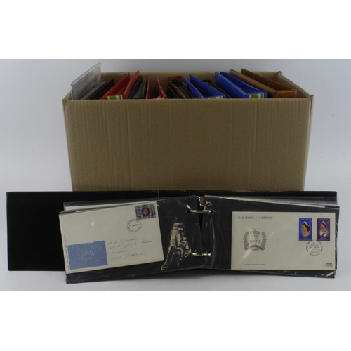 223 - GB FDC's in many albums + loose. From several sorces, ranging from earlies to c2009, town and bureau... 