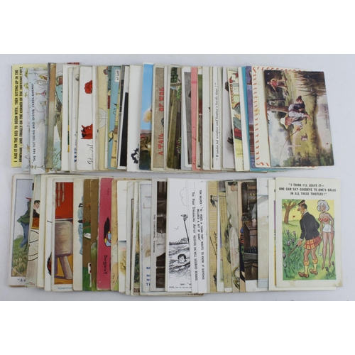 266 - Comic postcards - nice mix of old and new (approx 119)