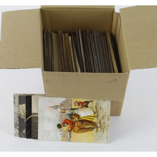 290 - Foreign, interesting original mixture in box, postmarks noted (approx 300 cards)