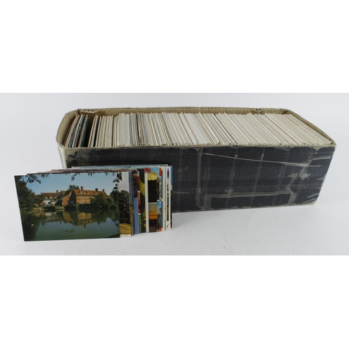 312 - Large quantity of Modern/Vintage postcards in three long boxes  (approx. 3500)