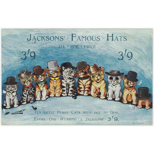 325 - Louis Wain, Jacksons Famous Hats advert  R7  (1)