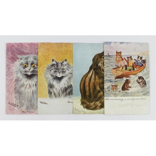 327 - Louis Wain, Smug content, Blue Russian, Sable Persian & A good time  R5 (4)