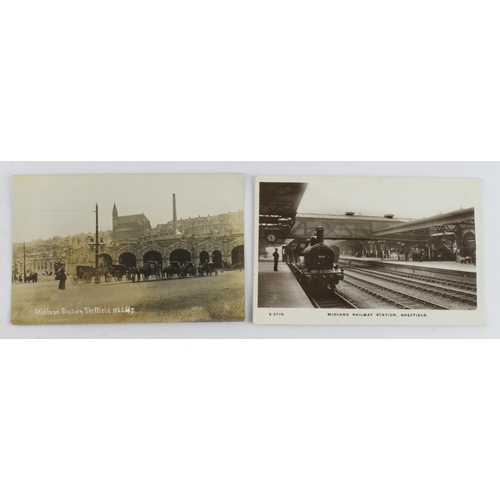 357 - Railway, Sheffield station, interior & exterior R/P's (2)