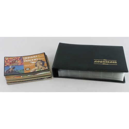 423 - Brooke Bond Canada, box containing modern Nostalgia album with 16 complete sets of cards, together w... 