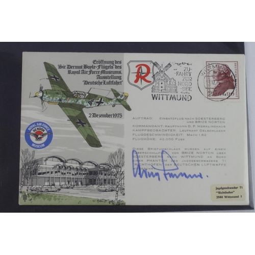 465 - Autographs - RAF 1975 Cover hand signed by Adolf Galland, Luftwaffe Ace