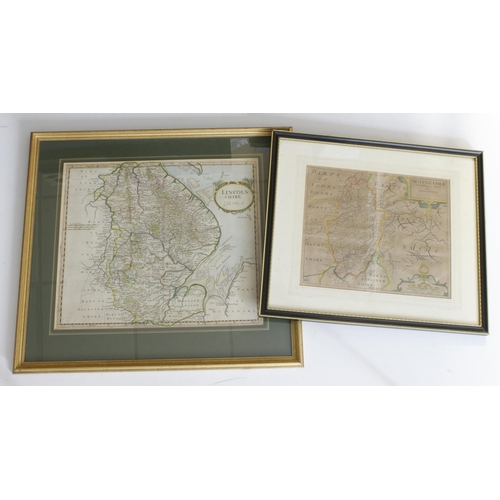 482 - Maps. Two hand coloured engraved maps, comprising 'Notingamiae Comitatus olim pars Coritanorum', by ... 