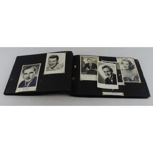 488 - Television interest. An album containing many signed photographs, circa 1950s to 1960s, autographs i... 