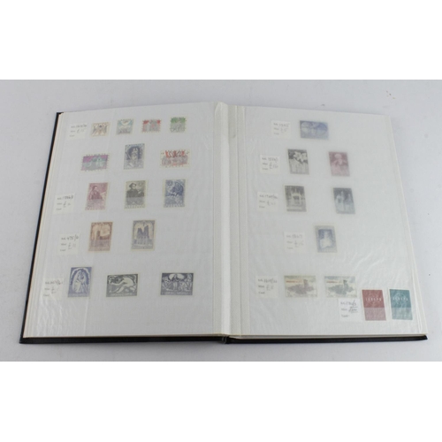 76 - Belgium mint selection neatly layed out in a black stockbook, earlies onwards, cat £1700 approx