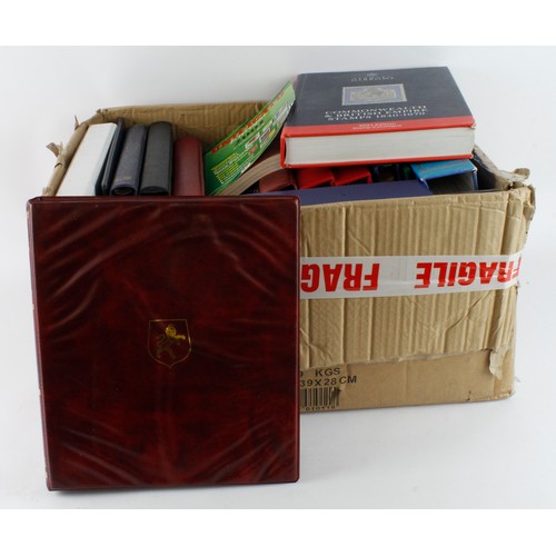 63 - Accessories: Boxes containing albums, folders, spare leaves, FDC leaves, catalogues inc 2020 Part 1 ... 