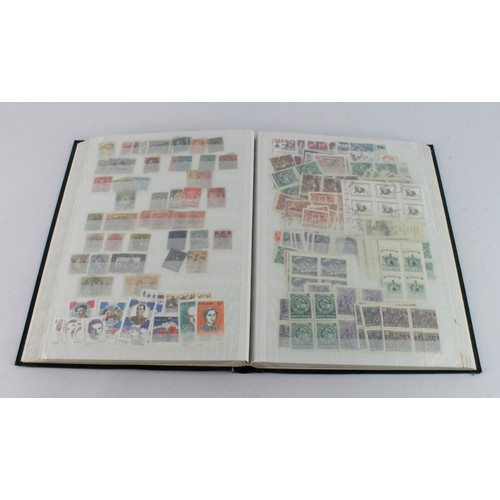 203 - World stockbook containing extensive ranges of singles and sets inc earlier. Nice lot with a very hi... 