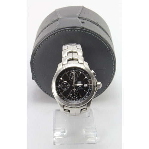 855 - Gents stainless steel cased Tag Heuer Link automatic chronograph wristwatch. Case diameter approx 40... 