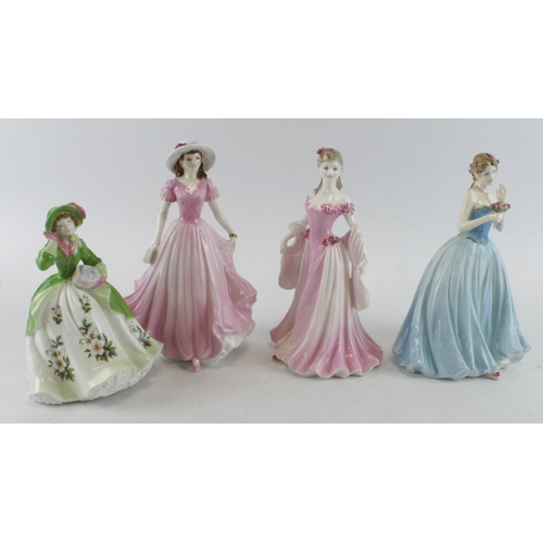 69 - Figurines. Four Royal Worcester & Coalport figurines, comprising Sweet Holly, Grace, Amy & Dearest R... 