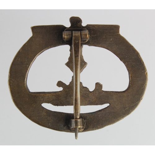 1277 - German U-Boat badge, toned.