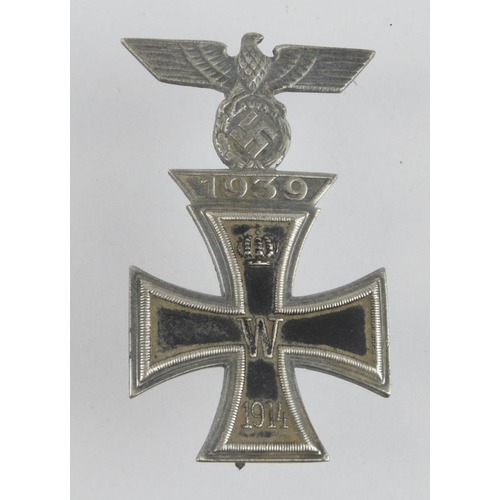 1293 - German WW1 Iron Cross 1st class with combined 1939 bar to the Iron Cross 1st class.