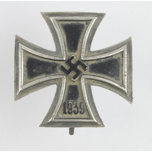 1306 - German WW2 Iron Cross 1st class private purchase solid construction example.